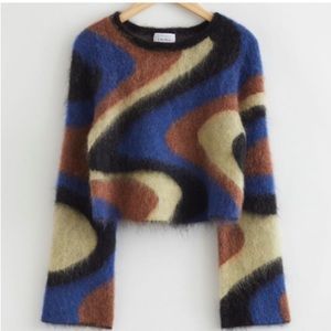 & Other Stories Mohair Jacquard Sweater - XS